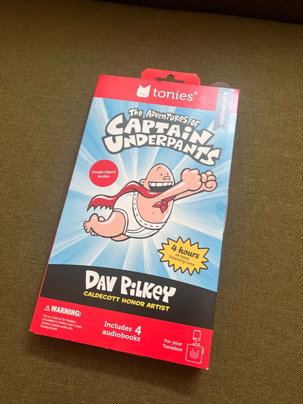 Tonies The Adventures of Captain Underpants Audio Set - for Toniebox 4 hours